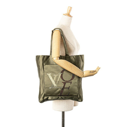 Louis Vuitton That'S Love Mm Handbag Tote Bag M95385 Khaki Green Satin