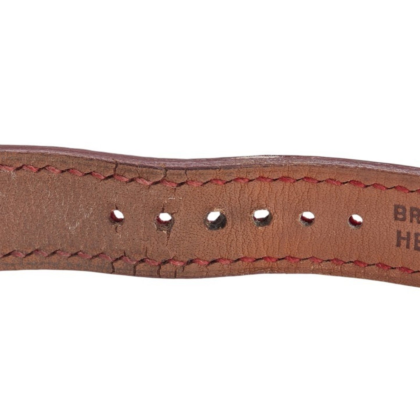 Herms H Watch Hh1.201 Quartz Silver Dial Stainless Steel Leather