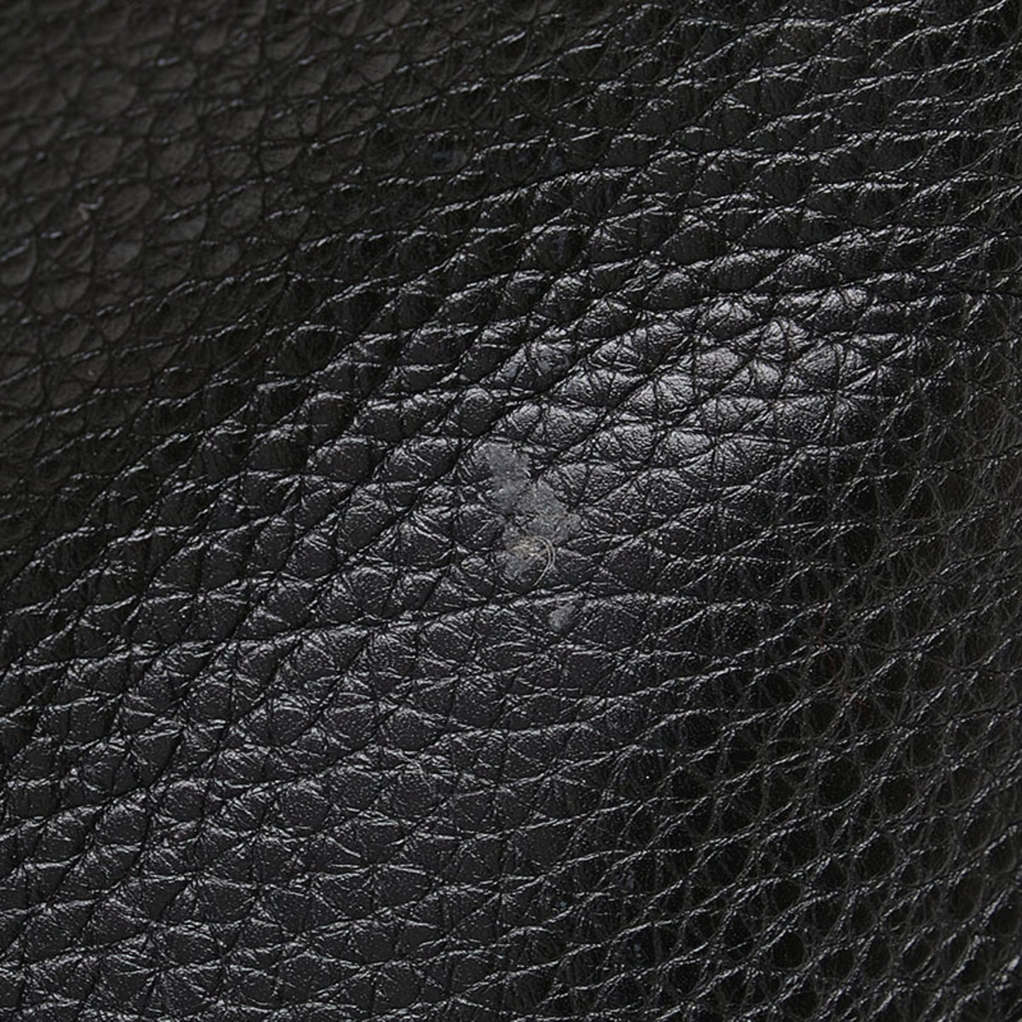 Prada Triangle Logo Plate One-Shoulder Bag Black Leather