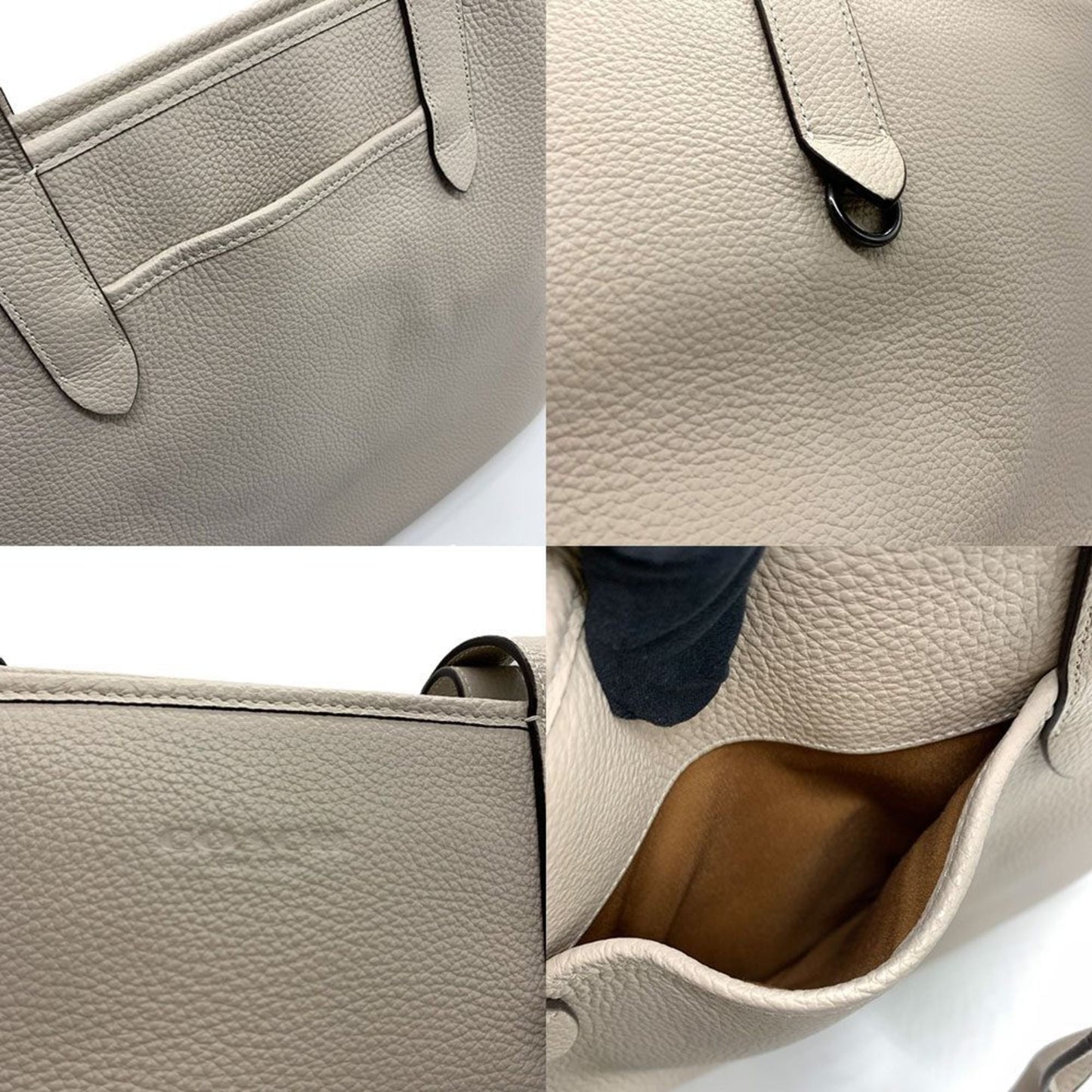 Leather Coach Tote Bag