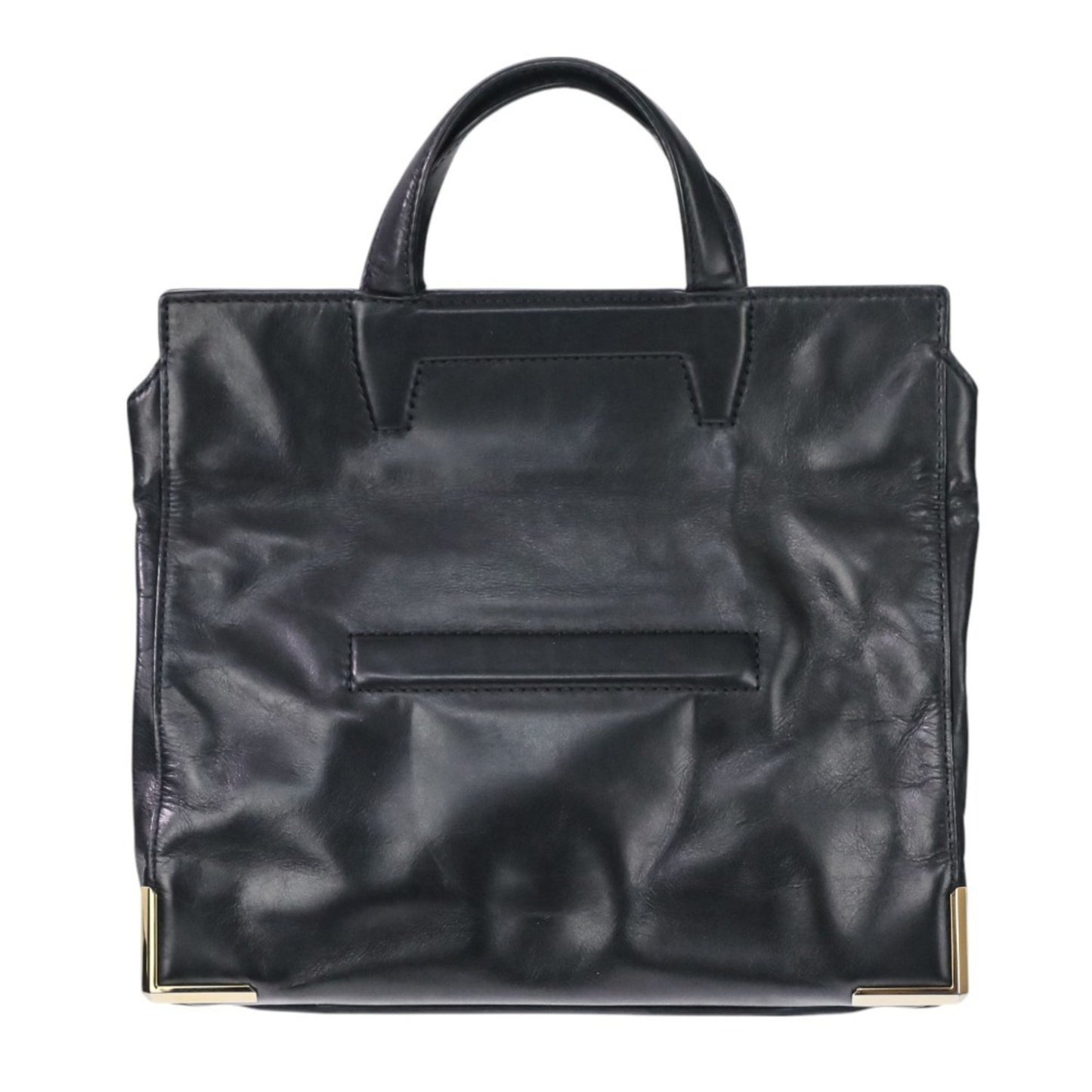 Alexander Wang Leather 2-Way Tote Bag/Clutch Bag In Black