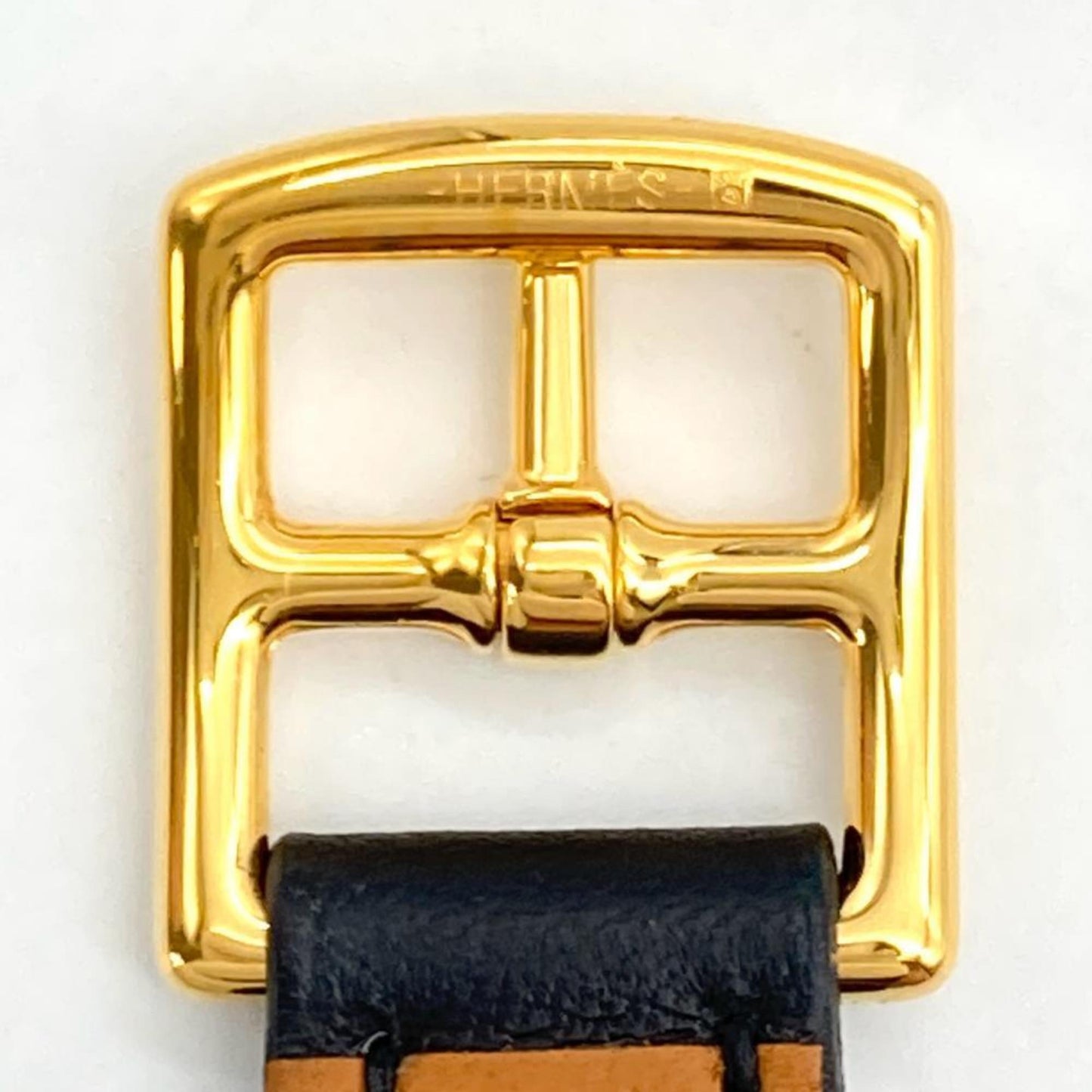 Hermes Hermes Caleche Double Tour Bracelet Leather D (Made) Stamp Black Carriage