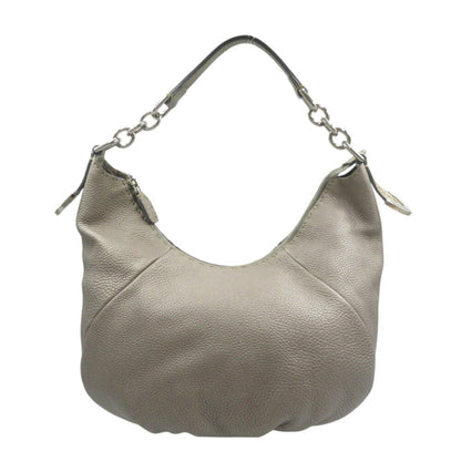Fendi Selleria 8Br618 Leather Silver Shoulder Bag 0498Fendi