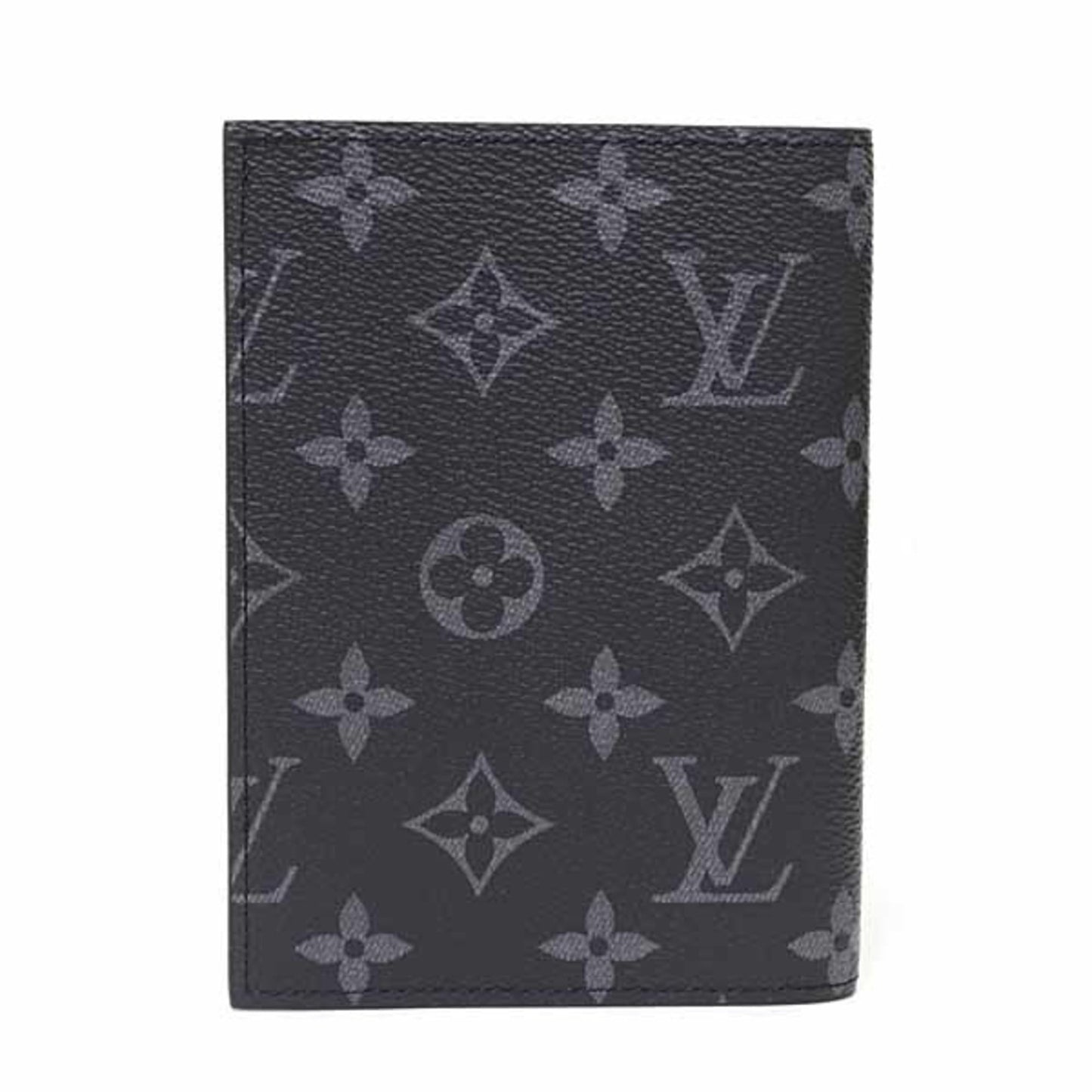 Louis Vuitton Couverture Passport Cover Nm Monogram Eclipse M64501 Black