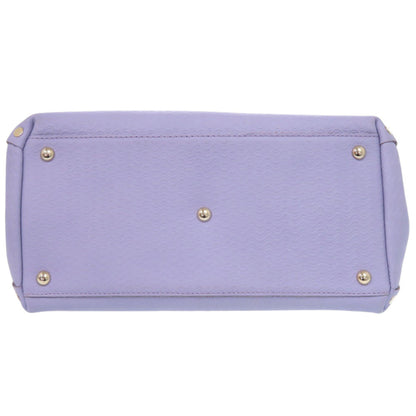 Like New Zanellato Postina L Brandine 2-Way Leather Handbag 30134005 Purple 0617