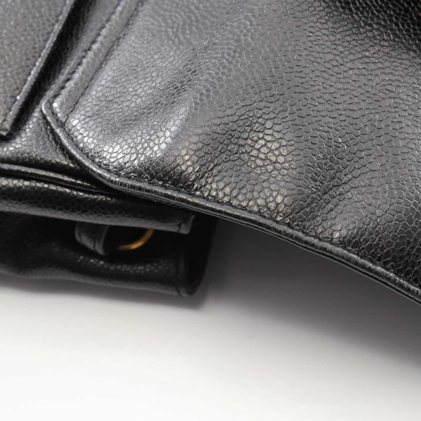 Chanel Coco Mark Backpack Bag In Grained Calf Leather