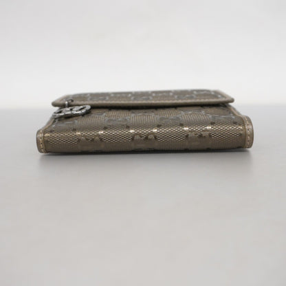 Gucci Gg Imprime Wallet 212105 Coated Canvas Khaki