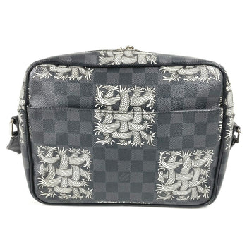 Louis Vuitton N41572 Damier Graphite Christopher Nemeth Nile Pm Shoulder Bag In Canvas