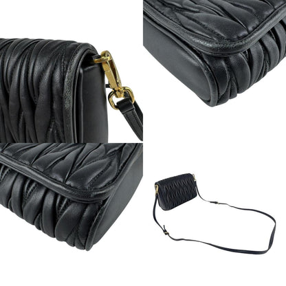 Miu Miu Miu Matelasse Leather Shoulder Bag