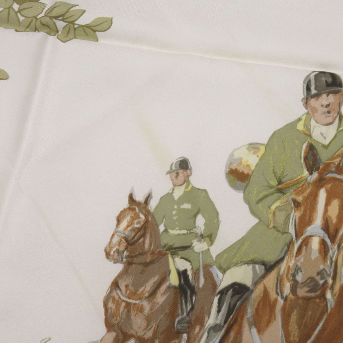 Hermes Herms Carr 90 Le Debuche Hunting/Riding Scarf