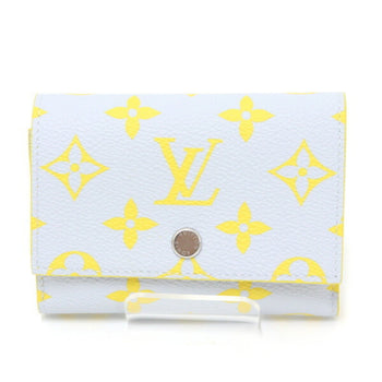 Louis Vuitton Victor Wallet Monogram Glow Canvas Gray/Yellow M14764 Compact Unused