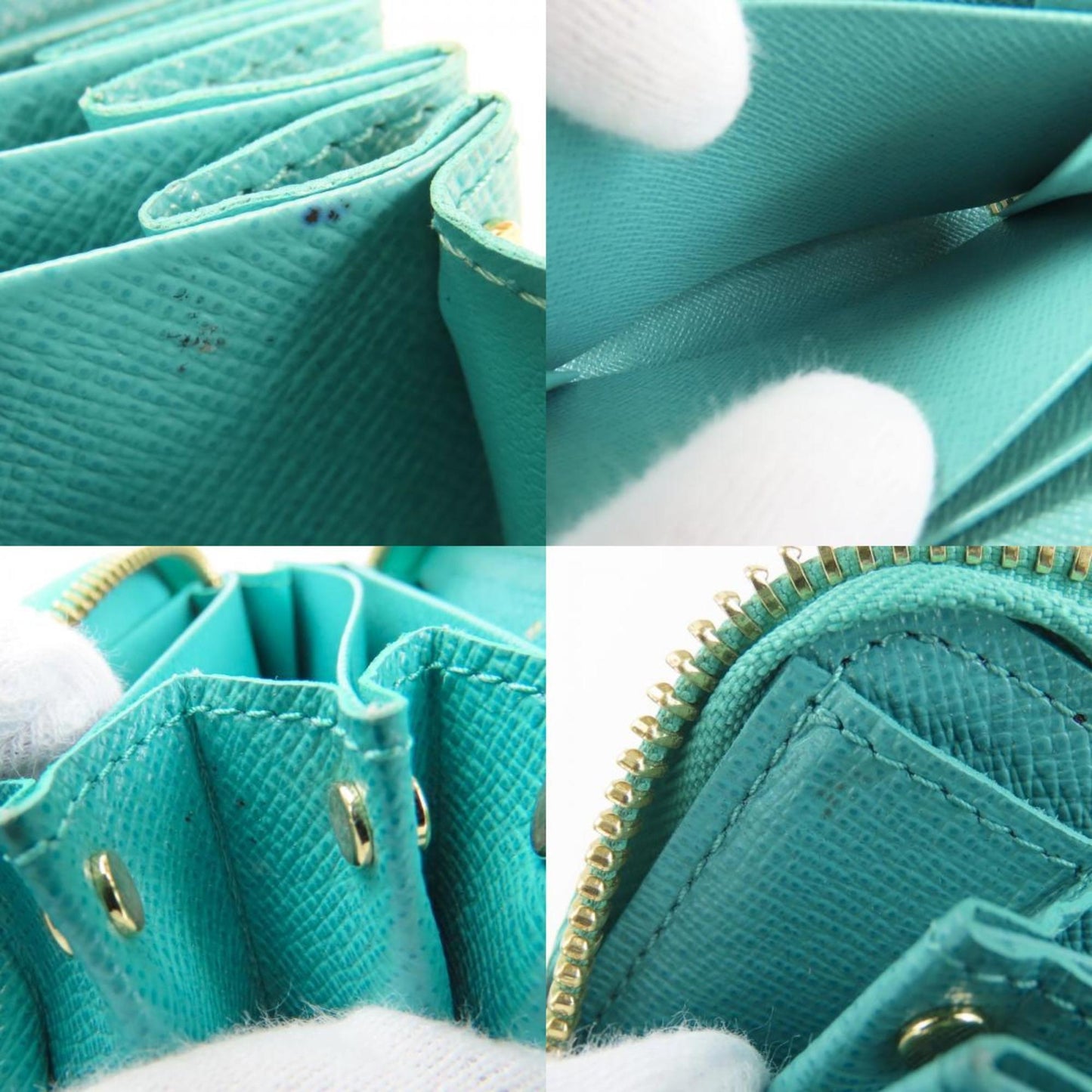 Louis Vuitton Multicart Card Case M60910 Monogram Turquoise Blue Brown