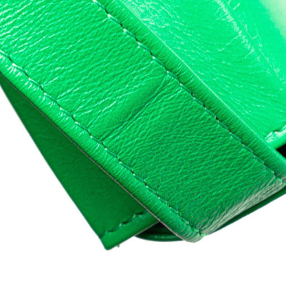 Bottega Veneta Maxi Intrecciato Candy Cassette Crossbody Shoulder Bag 667048 Paraquito Green Leather