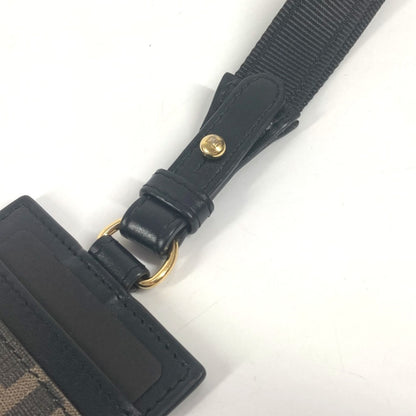 Fendi Versace Collaboration Versace Logo Fendace Zucca Business Card Holder With Strap