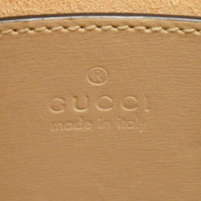 Gucci Handbag Sherry Line Horsebit 677212 Leather Beige 2-Way Bag