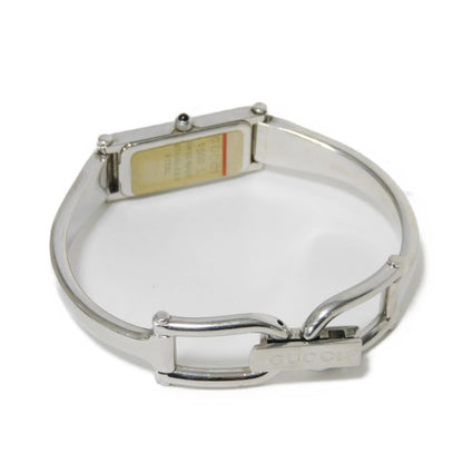 Gucci Bangle Watch Black Dial Quartz Ss 1500L