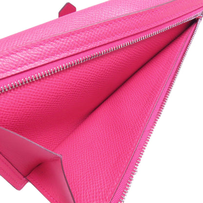 Hermes Herms Bearn Soufflet Silver Hardware Long Wallet Epson