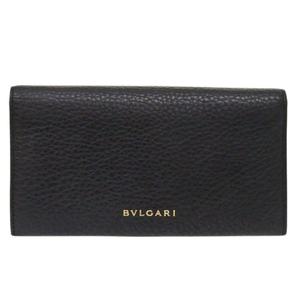 Bvlgari Monete 35963 Black Leather Long Wallet 1036 Bvlgari