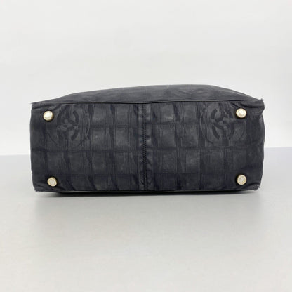 Chanel New Travel Nylon Tote Bag In Black