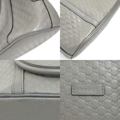 Gucci Micro Guccissima Leather Handbag Shoulder Bag In Gray And Gold