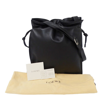 Loewe Women'S Anagram Shoulder Bag In Black Nappa Leather. A Simple