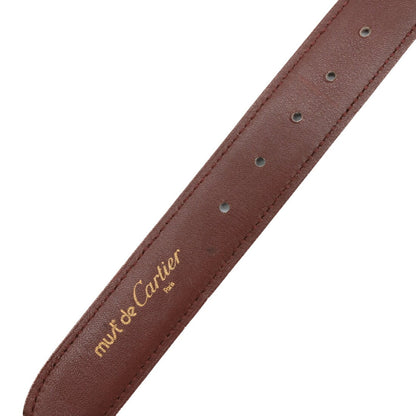 Cartier Belt Santos Bordeaux Red