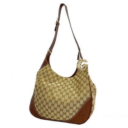 Gucci Gg Canvas Shoulder Bag 203503 Brown
