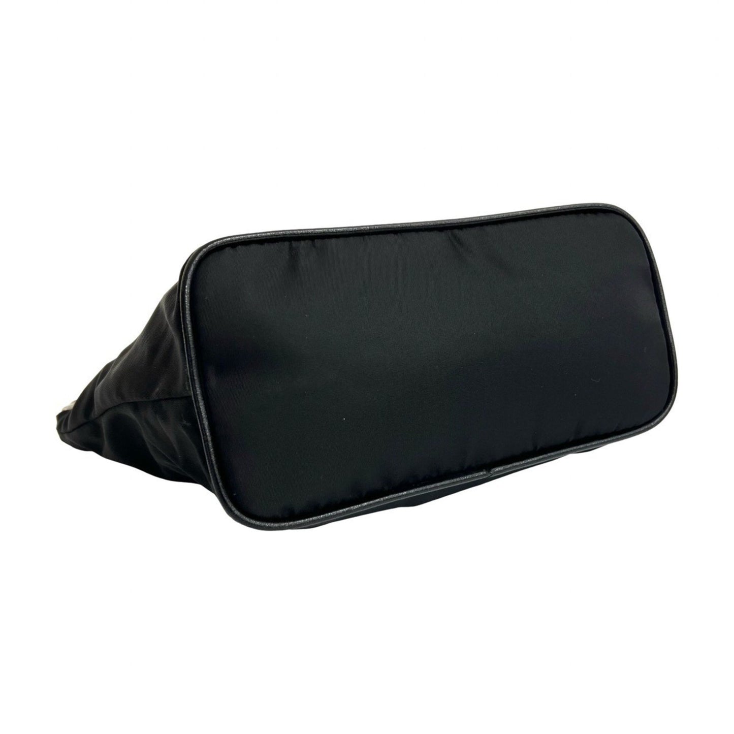 Prada Triangle Logo Tessuto Nylon And Leather Handbag/Semi-Shoulder Bag