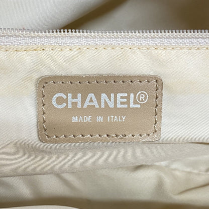 Chanel New Travel Nylon Beige Handbag