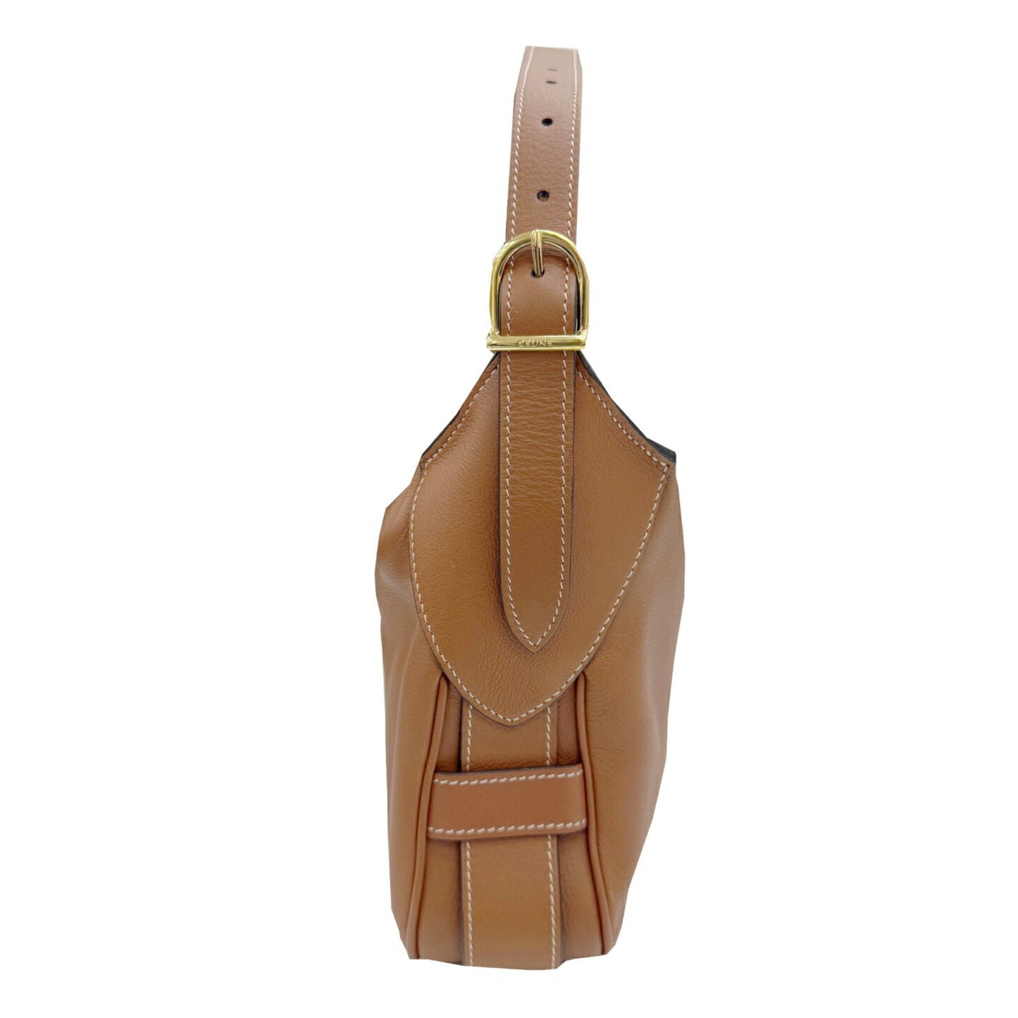 Celine Medium Romy Shoulder Bag 19744 3Dpj 04Lu Tan Brown Supple Calfskin