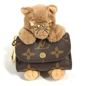 Louis Vuitton M01561 Monogram Cat Bag Charm Lv Cute Keychain Canvas Fur