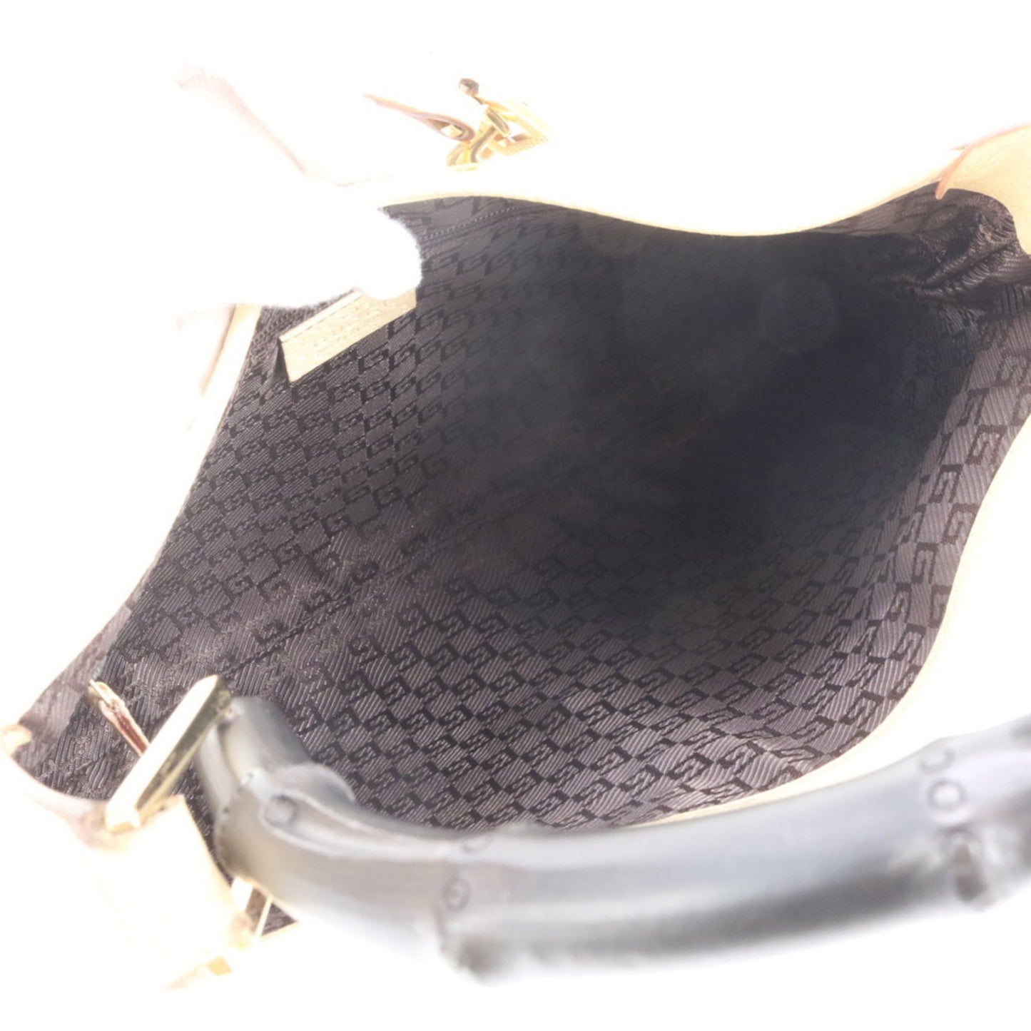 Canvas - Gucci Handbag - Shoulder Bag Bamboo - Leather