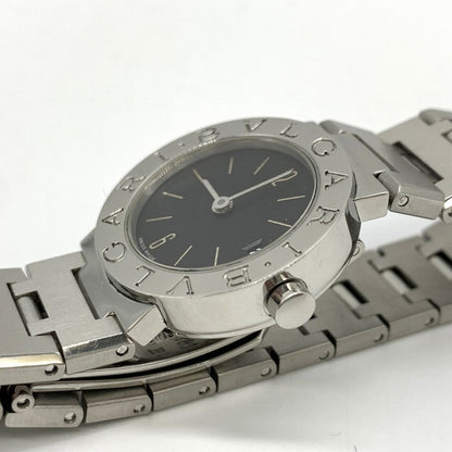 Bvlgari Bvlgari Analogue Watch Date Black Dial Bb23Ss