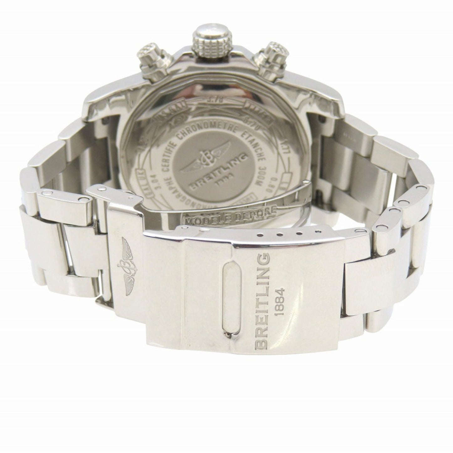 Like New Breitling Avenger Ii Chronograph A13381 Automatic Watch In Stainless Steel Tungsten Gray