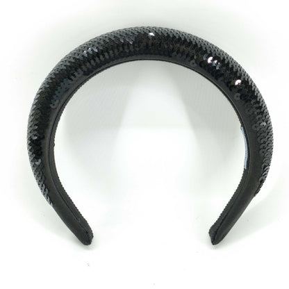 Prada Prada Headband Hair Accessory Black Satin Sequins