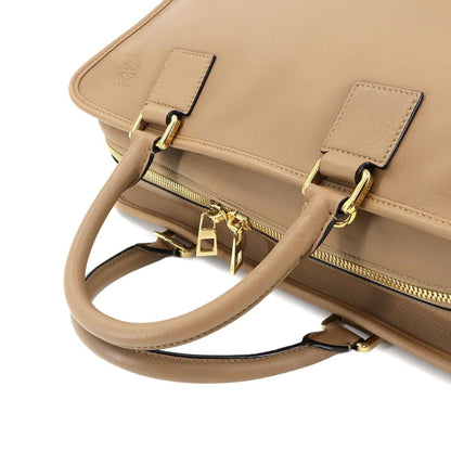 Loewe Amazona 36 2-Way Handbag/Shoulder Bag In Brown Leather