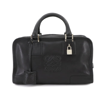 Loewe Amazona 28 Handbag In Black Leather