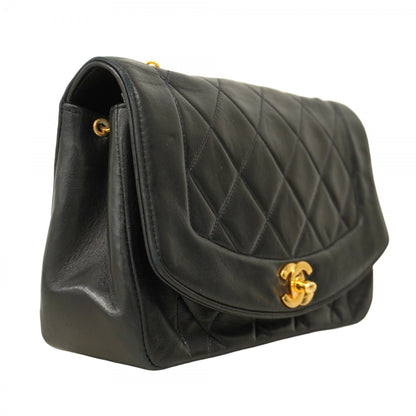 Chanel Diana Matelasse Chain Shoulder Bag In Lambskin