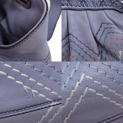 Fendi Stitched Shoulder Bag Leather
