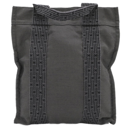 Hermes Air Line Ad Pm Canvas Tote Bag/Backpack In Gray/Black Nylon