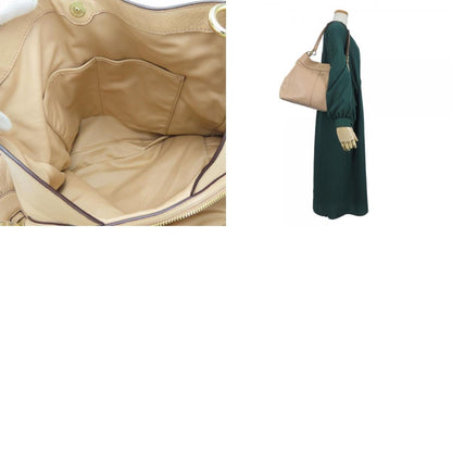 Coach Tote Bag F57545 Leather Pink Beige