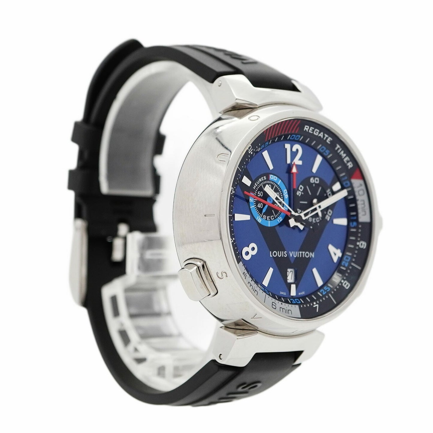 Louis Vuitton Tambour Q102D Blue Dial