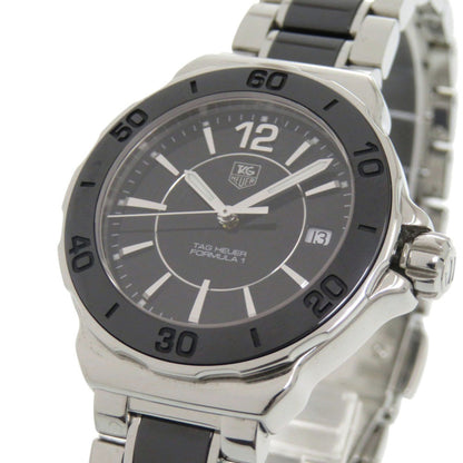 Tag Heuer Formula 1 Wah1210.Ba0859 Stainless Steel Black/Silver Dial Quartz Watch 0330 Heuer