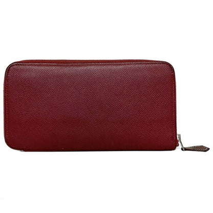 Hermes Long Wallet Azap Bordeaux Rouge Glenat Silk In Leather Epson Hermes Round