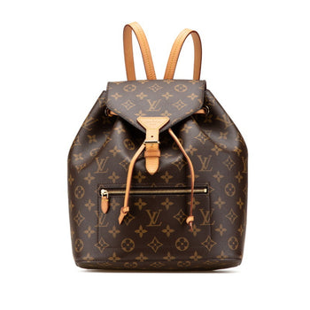 Louis Vuitton Monogram Montsouris Backpack M43431 Brown Pvc Leather