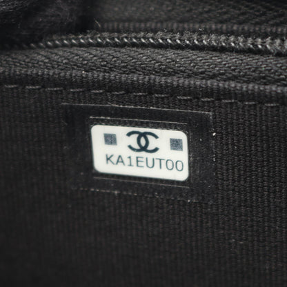 Chanel Matelasse Coco Mark Star Round Wallet In Grained Calfskin Leather