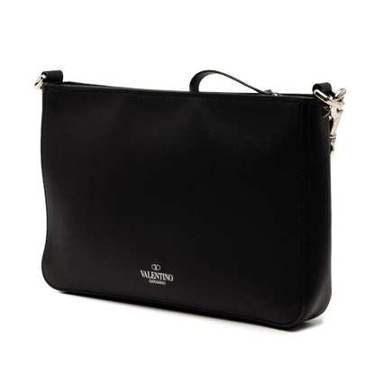 Valentino Vltn Logo Shoulder Bag In Black