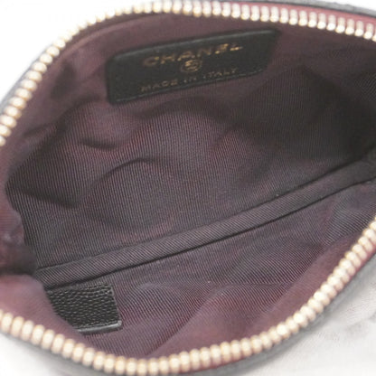 Chanel Matelasse Wallet/Coin Case In Caviar Leather