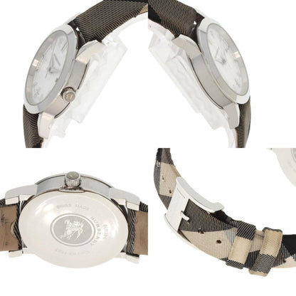 Burberry Bu1386 Watch Stainless Steel Leather