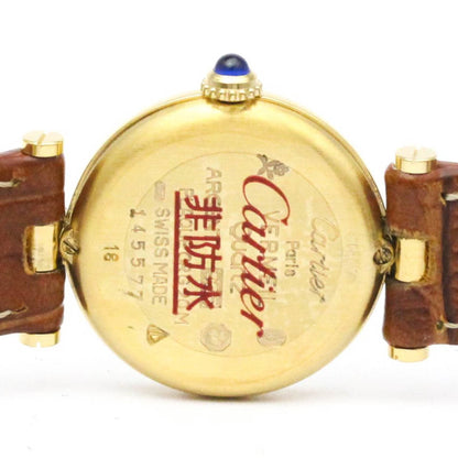Cartier Must Vendome Vermeil Gold Plated Quartz
